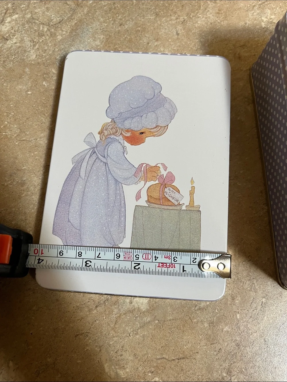 Enesco Gold Rectangular Trinket Tin with Logo To My Neighbor